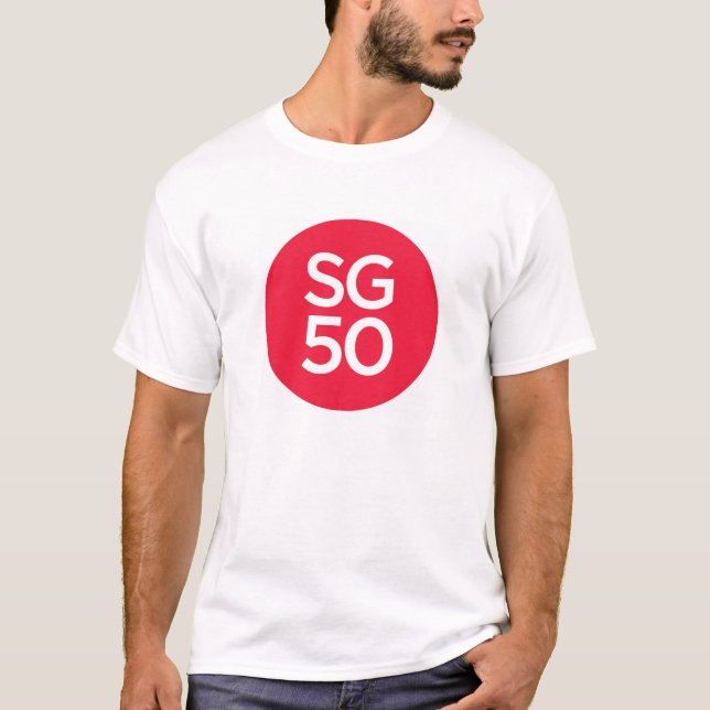 T - Shirts des Mann-SG50 (Vorderseite)