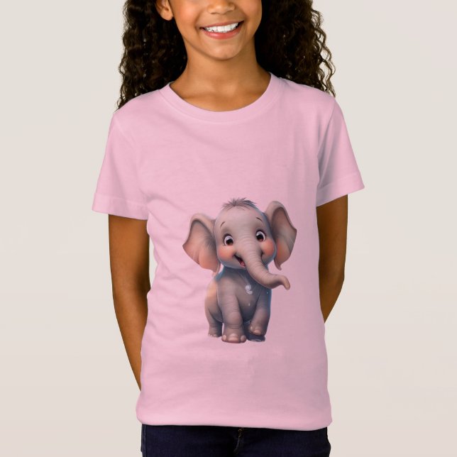 t-shirts design pour bébé éléphant mignon (Devant)