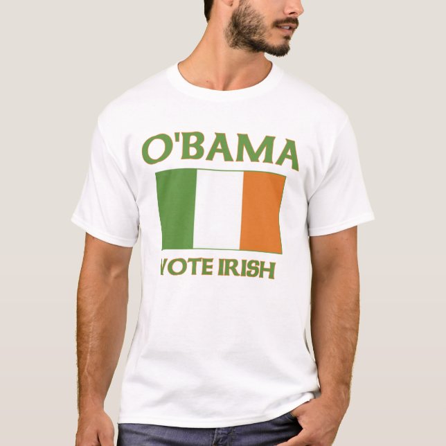T-shirts d'Irlandais de vote d'Obama (Devant)