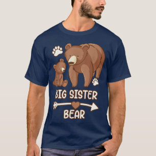 t-shirts d'ours de grande soeur, chemise d'ours de