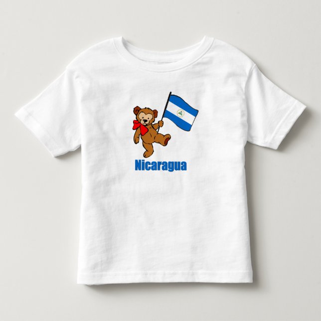 T-shirts d'ours de nounours du Nicaragua (Devant)
