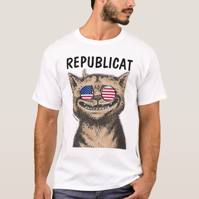 T-shirts drôle de CAT de républicain de REPUBLICAT (Devant)