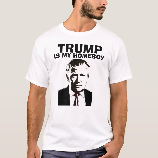 T-shirts drôle de Donald Trump, MON HOMEBOY (Devant)