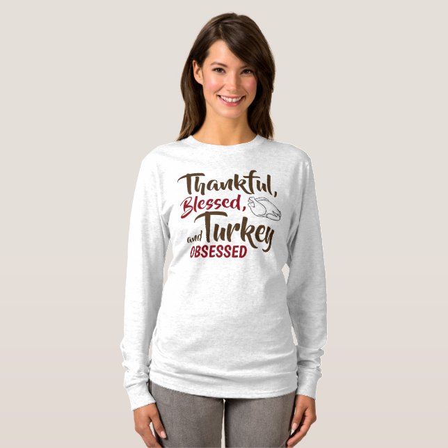T-shirts drôle de thanksgiving pour des femmes (Devant entier)