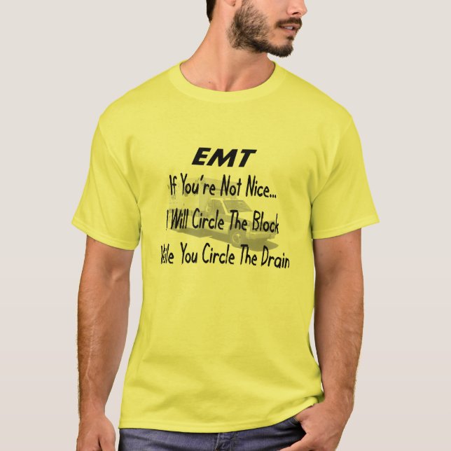 T-shirts drôle et cadeaux d'EMT (Devant)