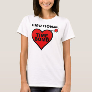 T-Shirts Drôles Bombe à Temps Émotionnelle Tees