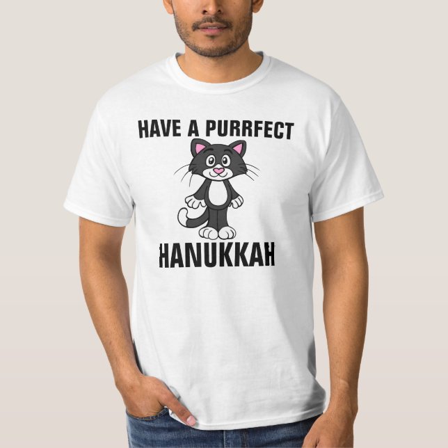 T-shirts drôles de CAT de Hanoukka Chanukah, chats (Devant)