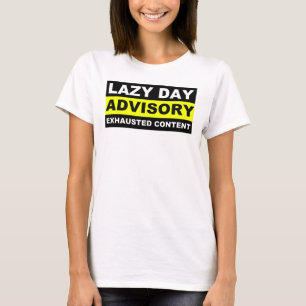 T-shirts drôles de conseil de journée paresseuse