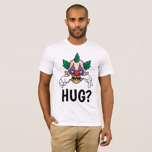 T-shirts drôles pour hommes, Clown effrayant Hug
