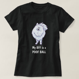 T-shirts en tofball BFF de Poméranie Blanche