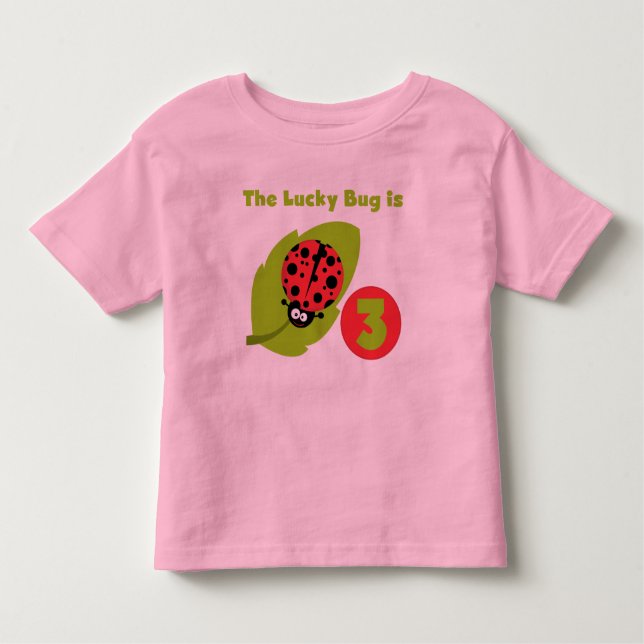 T-shirts et cadeaux 3e anniversaire Lucky Bug (Devant)