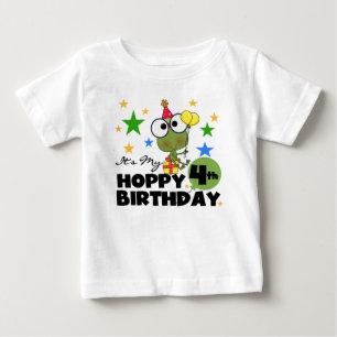 T-shirts et cadeaux 4th Birthday Frog Hoppy