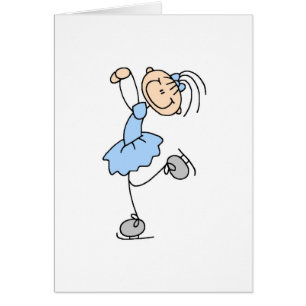 T-shirts et cadeaux bleus de patineur artistique