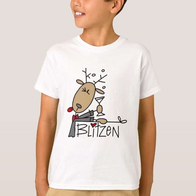 T-shirts et cadeaux Blitzen Reindeer (Devant)