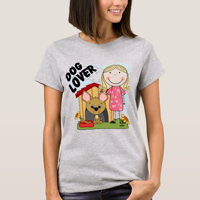T-shirts et cadeaux blonds de fille d'amoureux des (Devant)