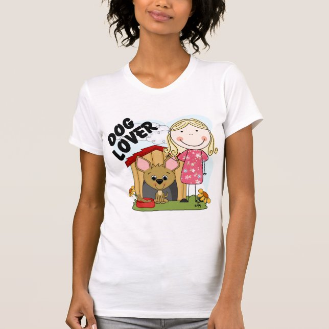 T-shirts et cadeaux blonds de fille d'amoureux des (Devant)