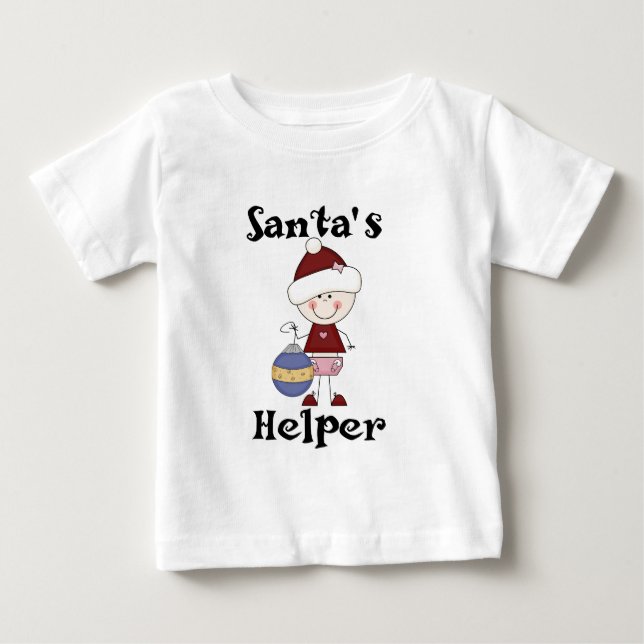 T-shirts et cadeaux d'aide de Girl Père Noël (Devant)