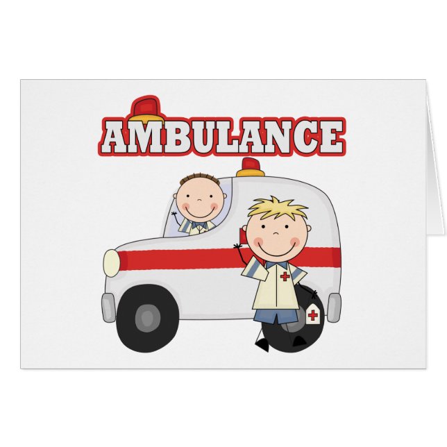 T-shirts et cadeaux d'ambulance (Devant horizontal)