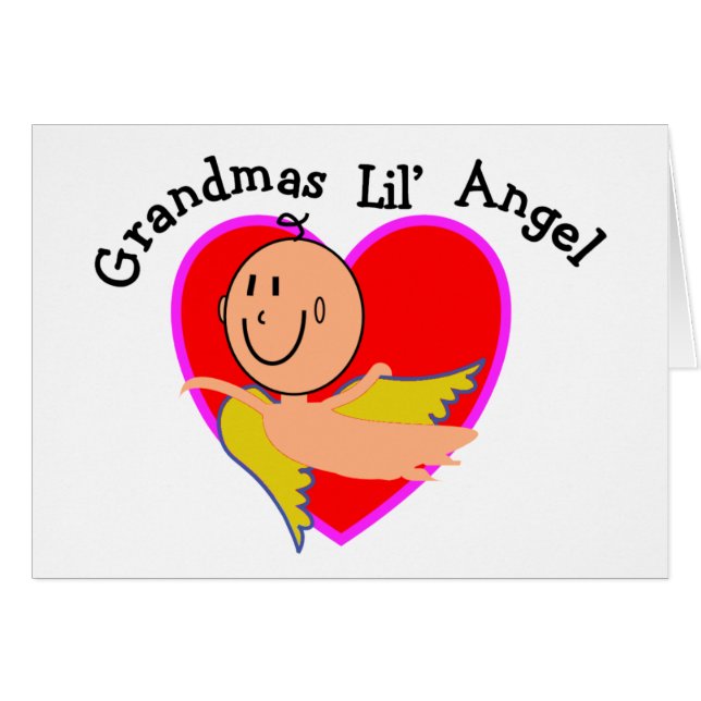 T-shirts et cadeaux d'ange de Lil de grand-mamans (Devant horizontal)