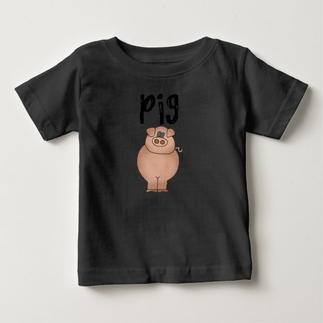 T-shirts et cadeaux d'animal de ferme de porc (Devant)