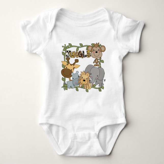 T-shirts et cadeaux d'animaux de jungle de bébé (Devant)
