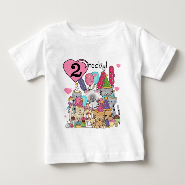 T-shirts et cadeaux d'anniversaire de chatons de (Devant)