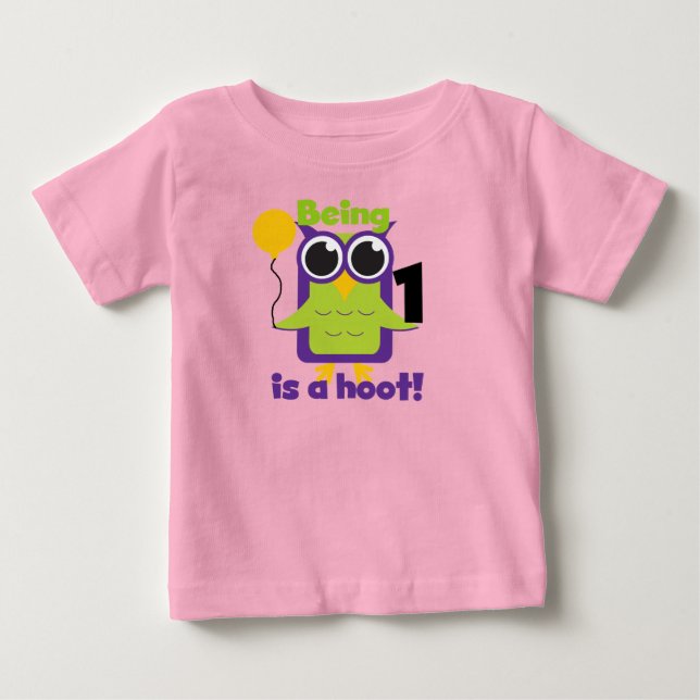T-shirts et cadeaux d'anniversaire de Hoot Owl 1er (Devant)
