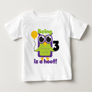 T-shirts et cadeaux d'anniversaire de Hoot Owl 3e