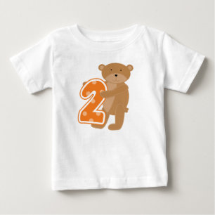T-shirts et cadeaux de 2e anniversaire de l'ours