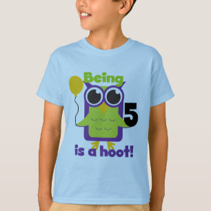T-shirts et cadeaux de 5 ans de Hoot Owl