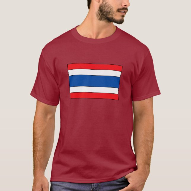 T-shirts et cadeaux de drapeau de la Thaïlande (Devant)