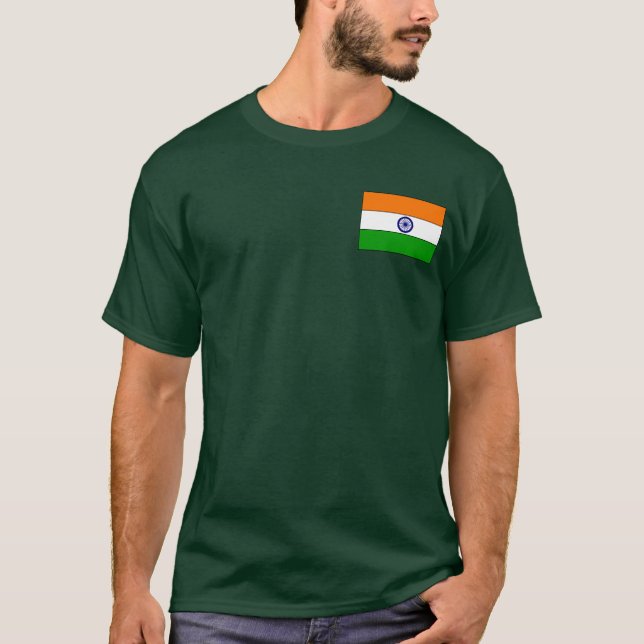 T-shirts et cadeaux de drapeau de l'Inde (Devant)