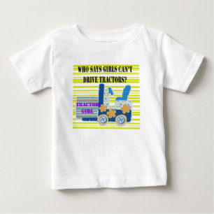 T-shirts et cadeaux de fille de tracteur