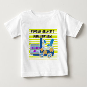 T-shirts et cadeaux de fille de tracteur