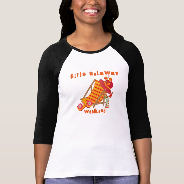 T-shirts et cadeaux de fin de semaine pour filles (Devant)