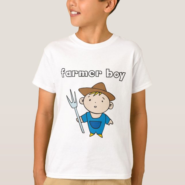 T-shirts et cadeaux de garçon d'agriculteur (Devant)