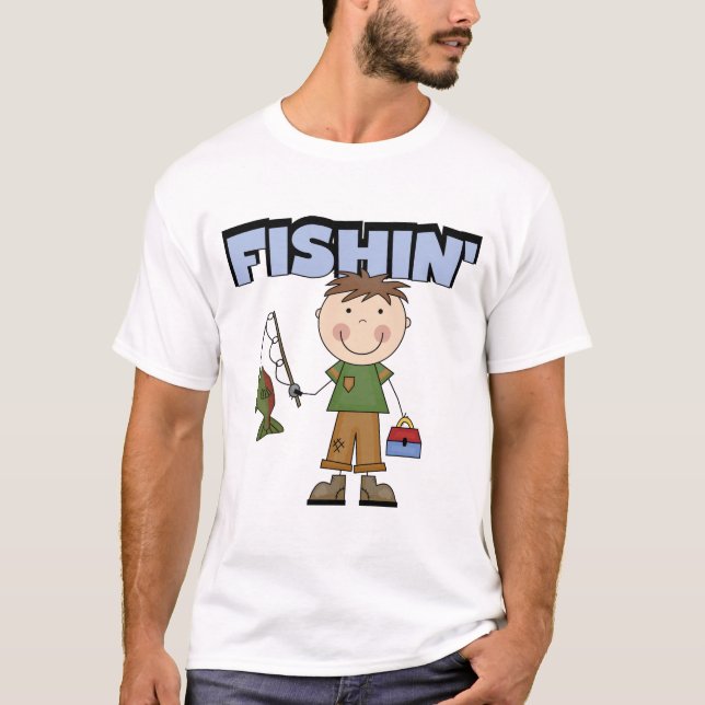 T-shirts et cadeaux de garçon de Fishin (Devant)