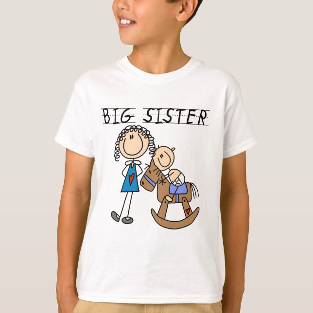 T-shirts et cadeaux de grande soeur de cheval de (Devant)