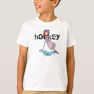 T-shirts et cadeaux de joueur de hockey de fille