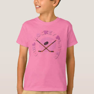 T-shirts et cadeaux de joueur de hockey de fille
