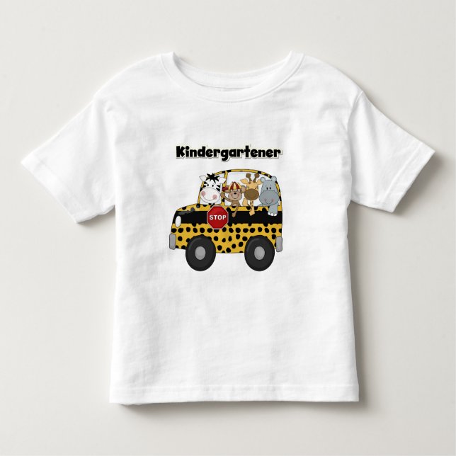 T-shirts et cadeaux de Kindergartener d'autobus (Devant)