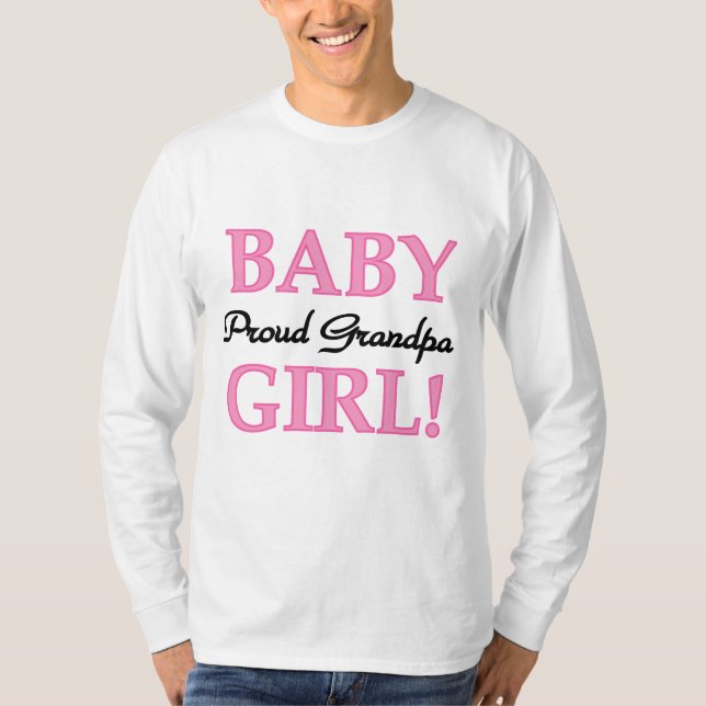 T-shirts et cadeaux de la Fille de Bébé Papy Fiers (Devant)