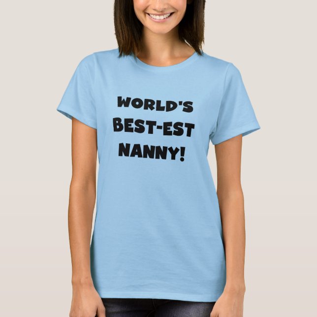 T-shirts et cadeaux de la meilleure nounou du mond (Devant)