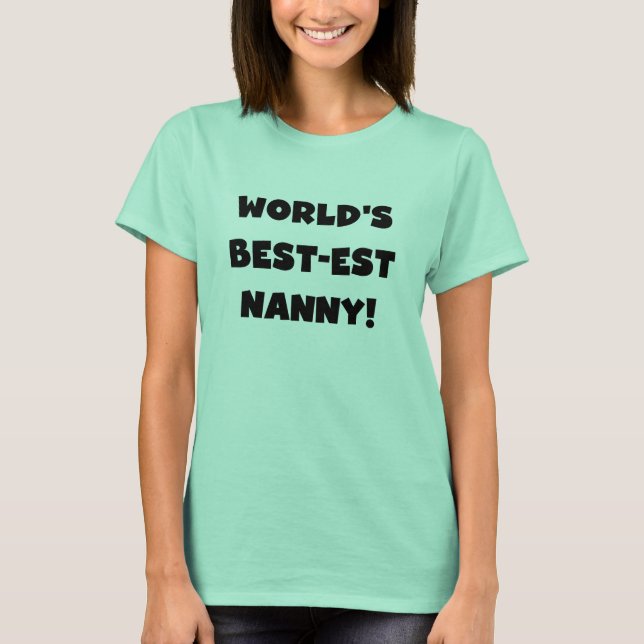 T-shirts et cadeaux de la meilleure nounou du mond (Devant)