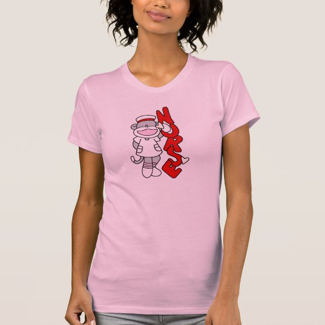 T-shirts et cadeaux de l'infirmière singe de choc (Devant)
