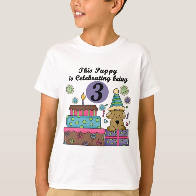 T-shirts et cadeaux de marionnettes 3e anniversair (Devant)