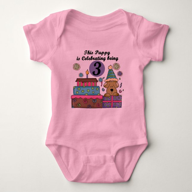 T-shirts et cadeaux de marionnettes 3e anniversair (Devant)