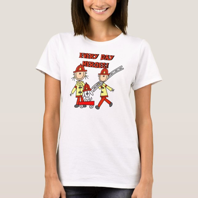 T-shirts et cadeaux de sapeurs-pompiers de héros (Devant)