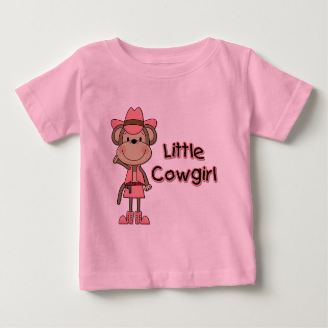 T-shirts et cadeaux de singe Little Cowgirl (Devant)