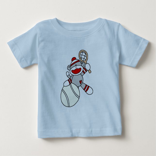 T-shirts et cadeaux de tennis de singe de (Devant)